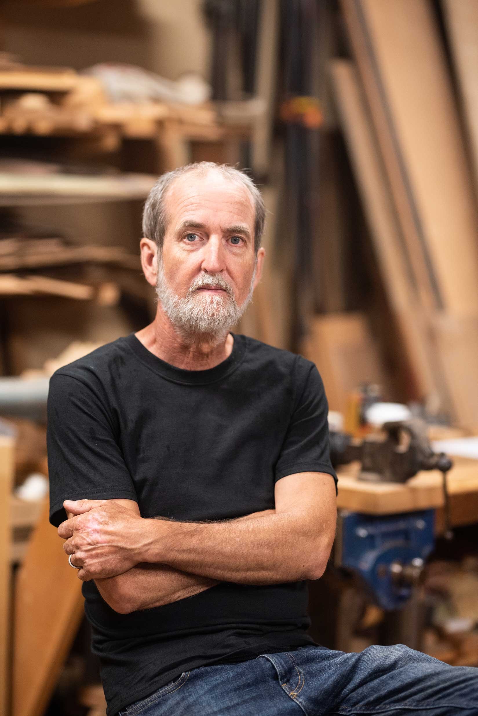  James Macdonald in his shop. 