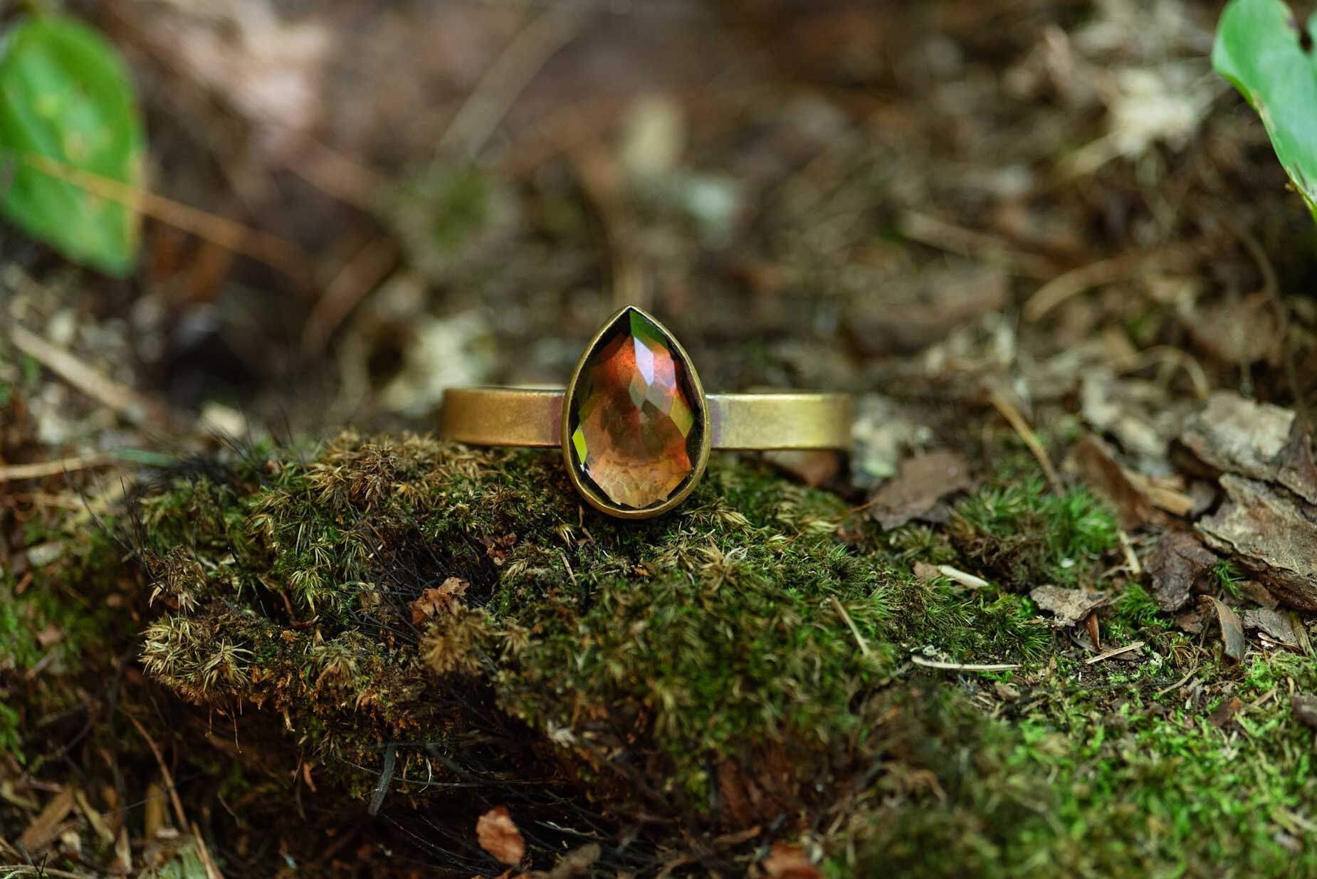  Pamela prefers working with warmer metals, like bronze and gold. 